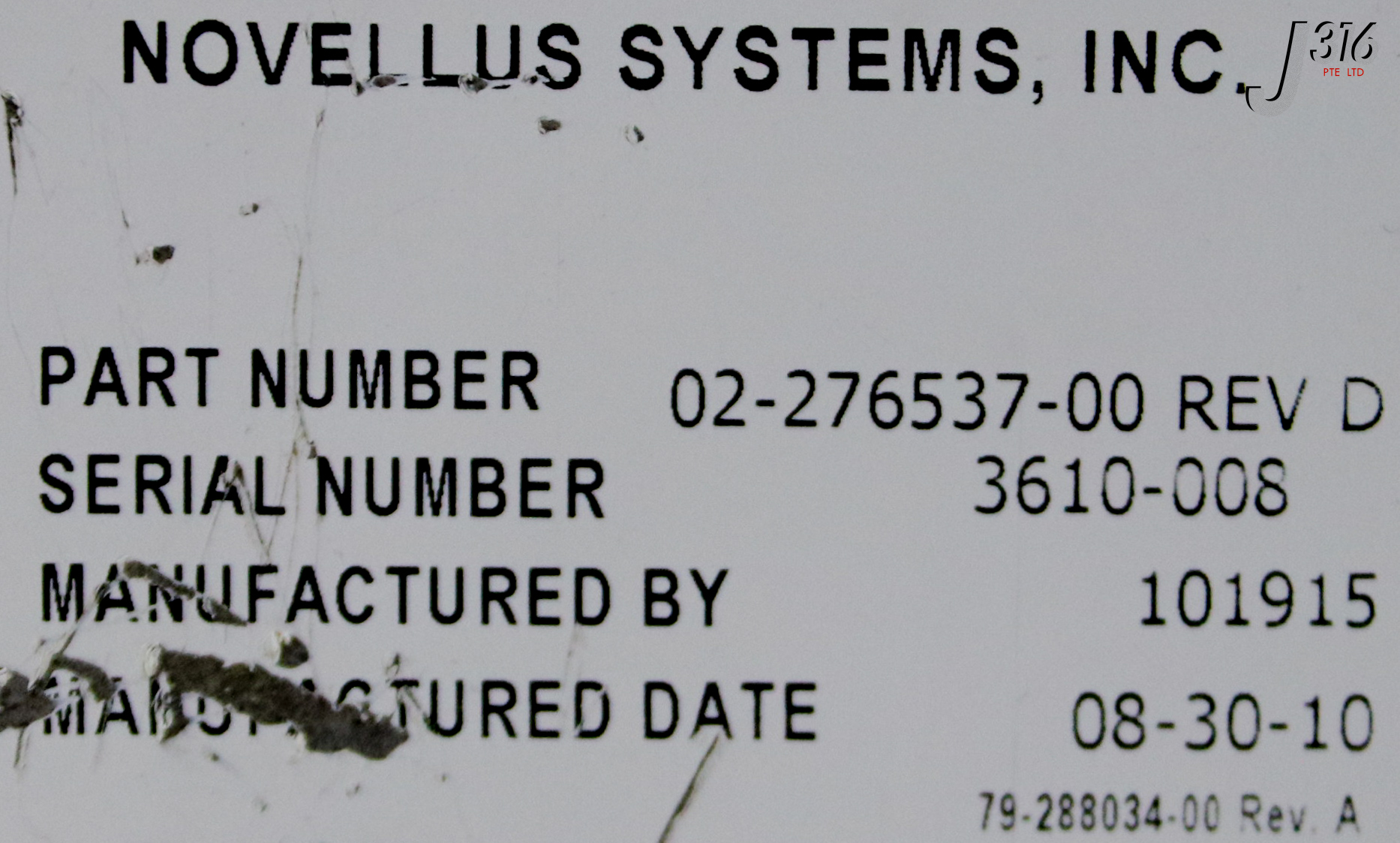 38551 NOVELLUS TRUST AUTOMATION C-2030-D01 (REFURB) 02-276537-00